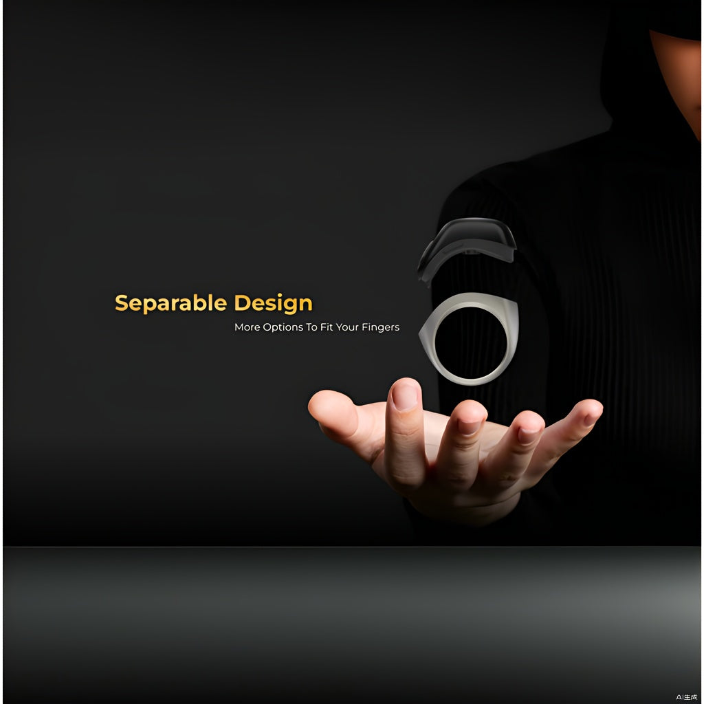 New Upgraded High-End Counting Ring, Sports Tasbih Zikr with Three Adjustable Sizes and Charger Case for Long Lasting Use in All Seasons. Suitable for Prayer Counters & Step Trackers