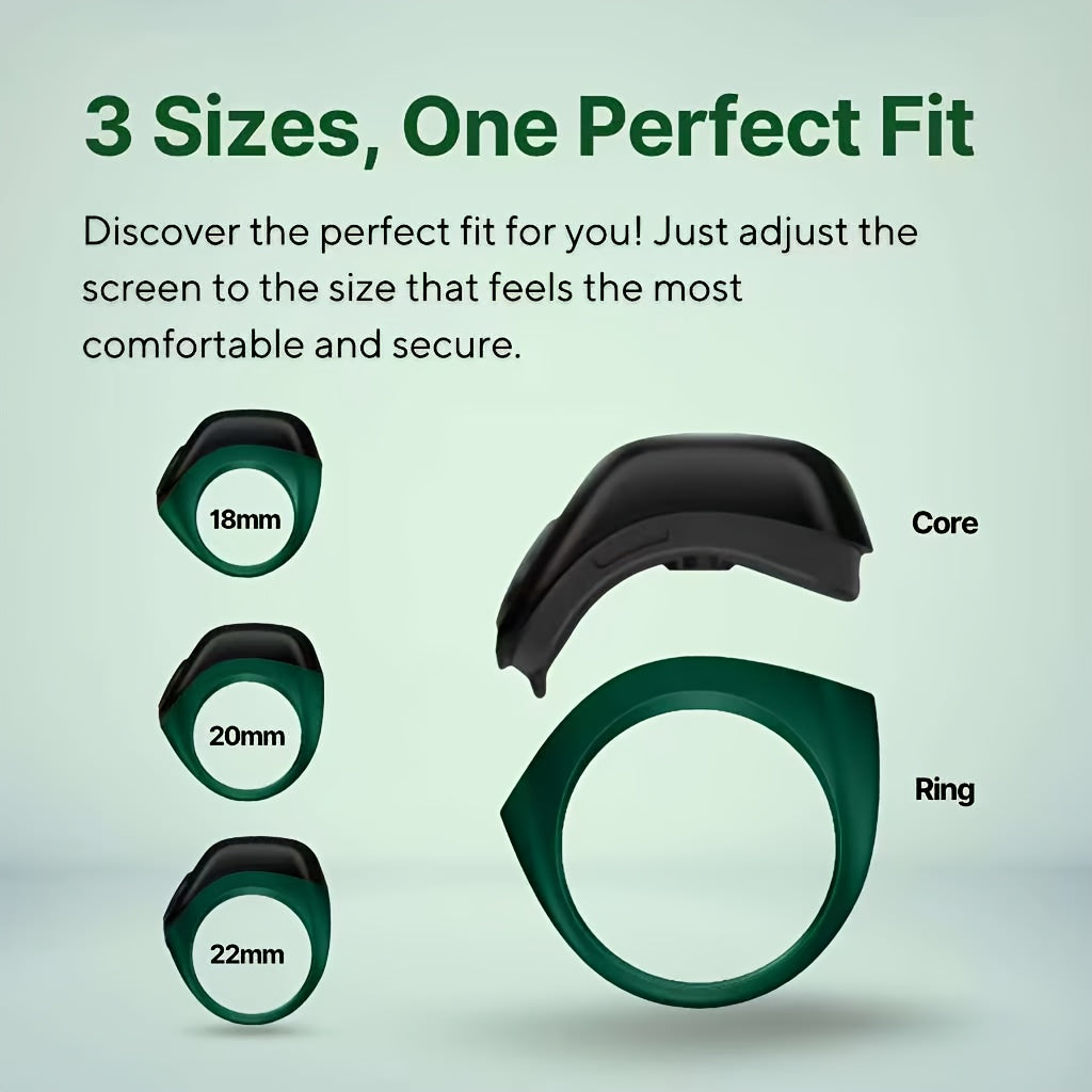 New Upgraded High-End Counting Ring, Sports Tasbih Zikr with Three Adjustable Sizes and Charger Case for Long Lasting Use in All Seasons. Suitable for Prayer Counters & Step Trackers