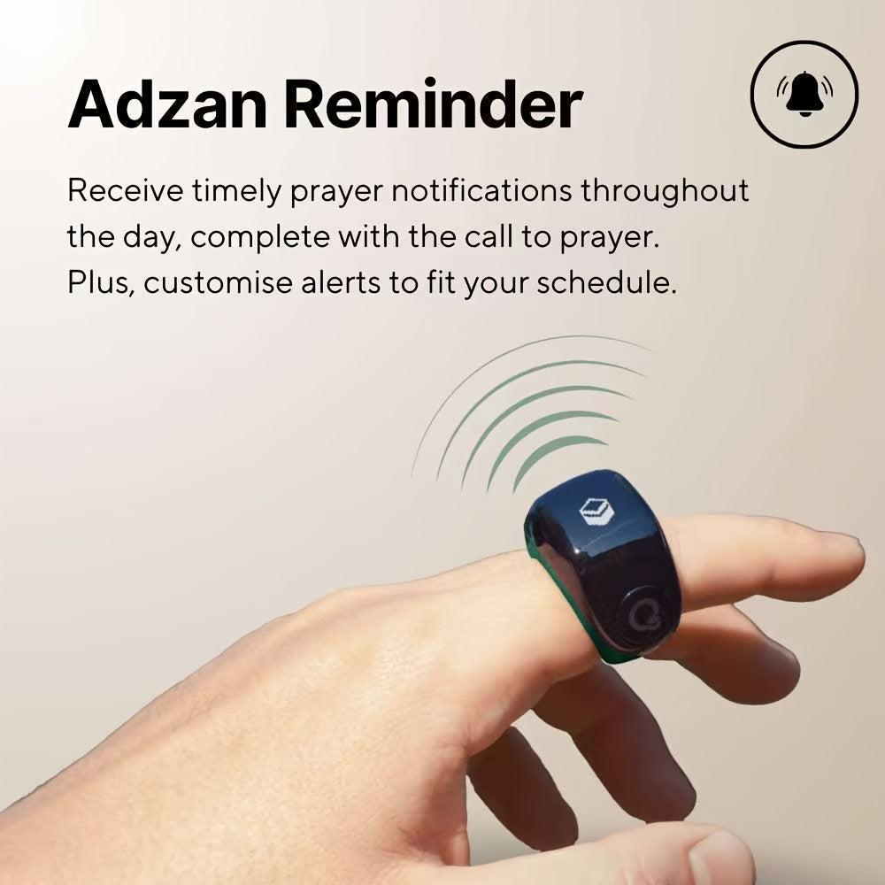 New Upgraded High-End Counting Ring, Sports Tasbih Zikr with Three Adjustable Sizes and Charger Case for Long Lasting Use in All Seasons. Suitable for Prayer Counters & Step Trackers