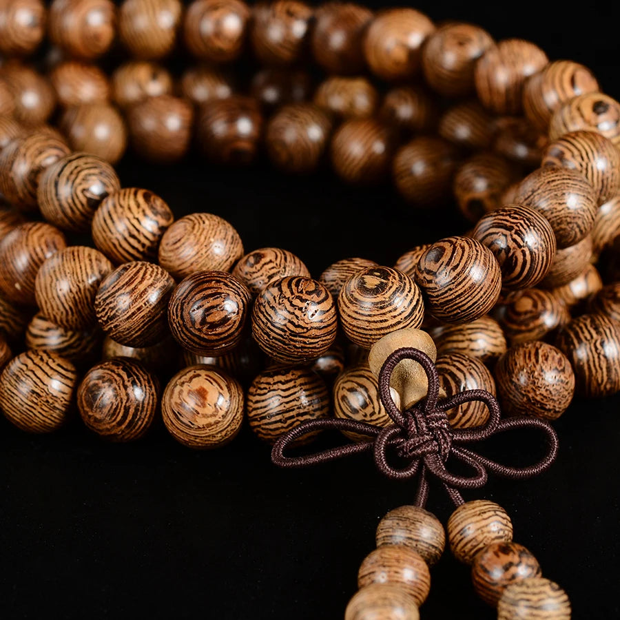 Multi-layer Rosary Bracelet Charm Meditation Beads Lucky Wooden Bracelet Men's and Women's Jewelry