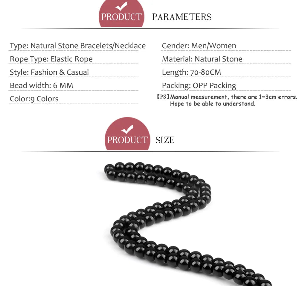 6mm Matte Black Lava Stone Bracelet Necklace 108 Beads Mala Wrap Bracelets Men Charm Fashion Yoga Bangle Rosary Buddhist Jewelry