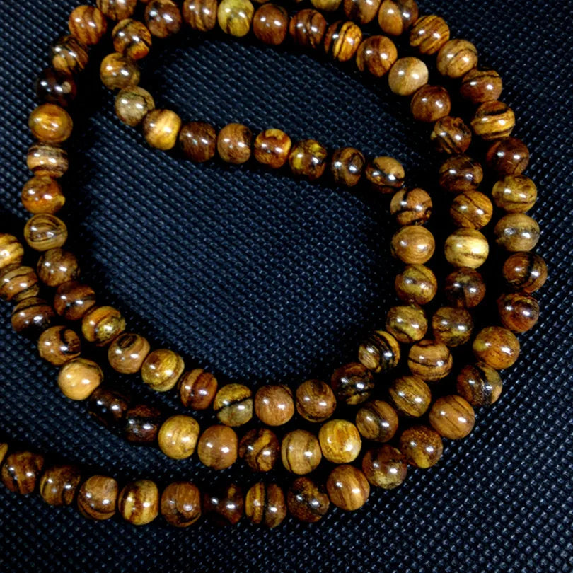 Sennier Authentic agarwood 108 beads 6mm 8mm buddha prayer beads bracelets women men jewelry wood wrist bangle Rosary Wooden bra