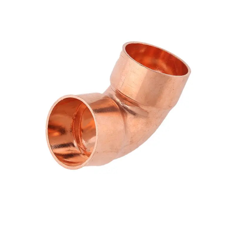 6.35mm - 50.8mm Copper Fitting Equal Elbow Double Socket Welding Pipe Connector for Air Conditioning Refrigeration