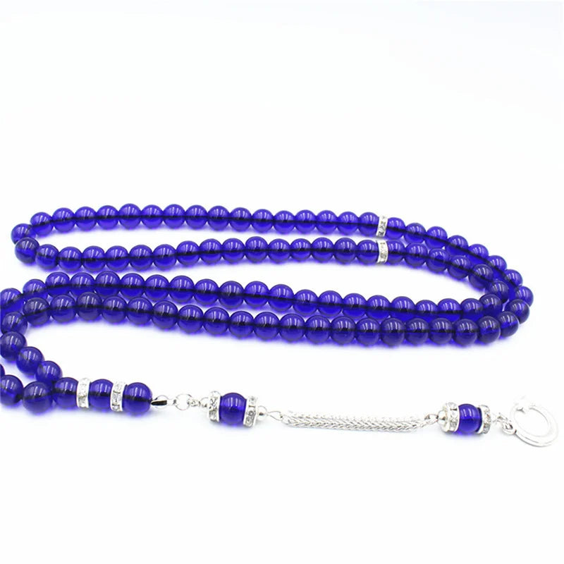 1PCS 8MM Round Beads Gallstone Type Middle Eastern Islam Muslim Tasby Handmade Rosary