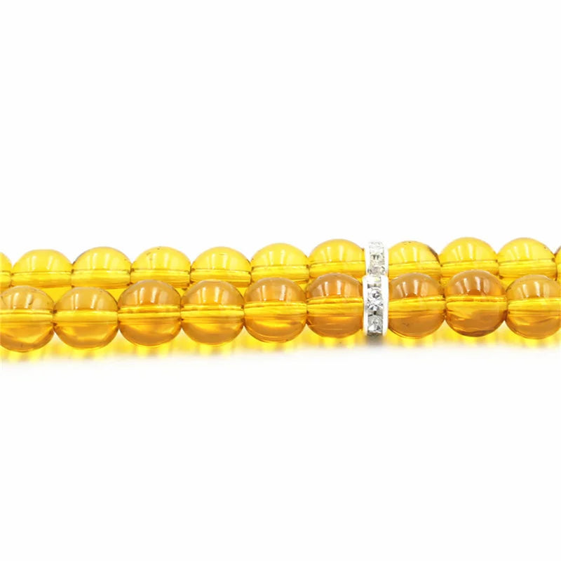 1PCS 8MM Round Beads Gallstone Type Middle Eastern Islam Muslim Tasby Handmade Rosary