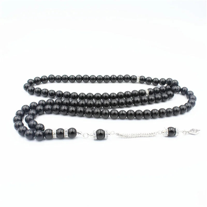 1PCS 8MM Round Beads Gallstone Type Middle Eastern Islam Muslim Tasby Handmade Rosary