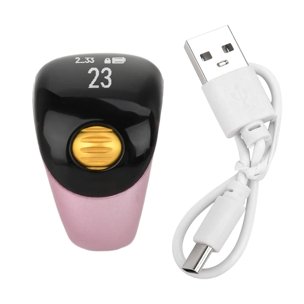 New Smart Tasbih Tally Digital Counter for Muslims Tasbeeh Zikr Ring 5 Prayer Time Vibration Reminder Waterproof