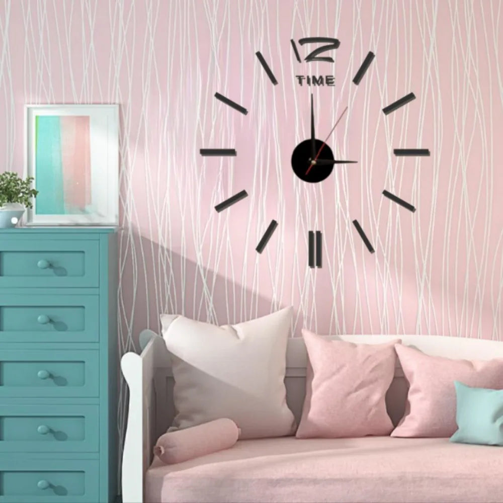 Large 3D Wall Clock Luminous Classic Wall Clocks DIY Digital Clock Wall Watches Stickers Silent Clock for Home Living Room Table