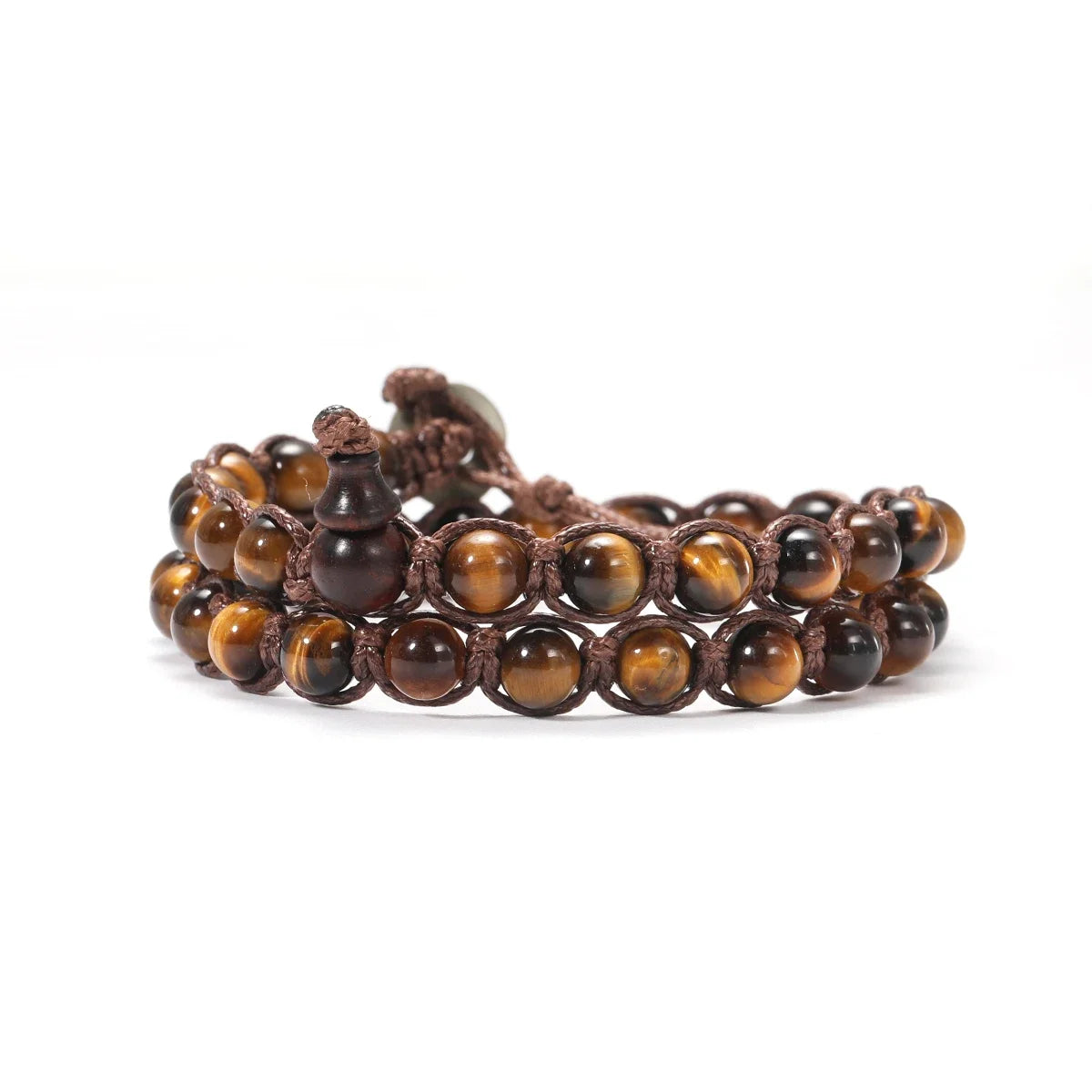 6mm Buddhist Natural Stone Beads Sandalwood Buddha Meditation Rosary Bracelet Women's Men's Gourd Beads Multi-Circle Bracelet