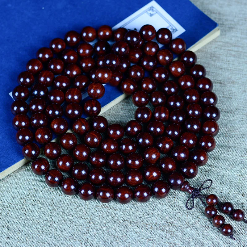 Jifangyuan Gaomi Old Materials Pterocarpus Santalinus Red Sandalwood Rosewood Beads Men Ladies Bracelet Rosary Bracele