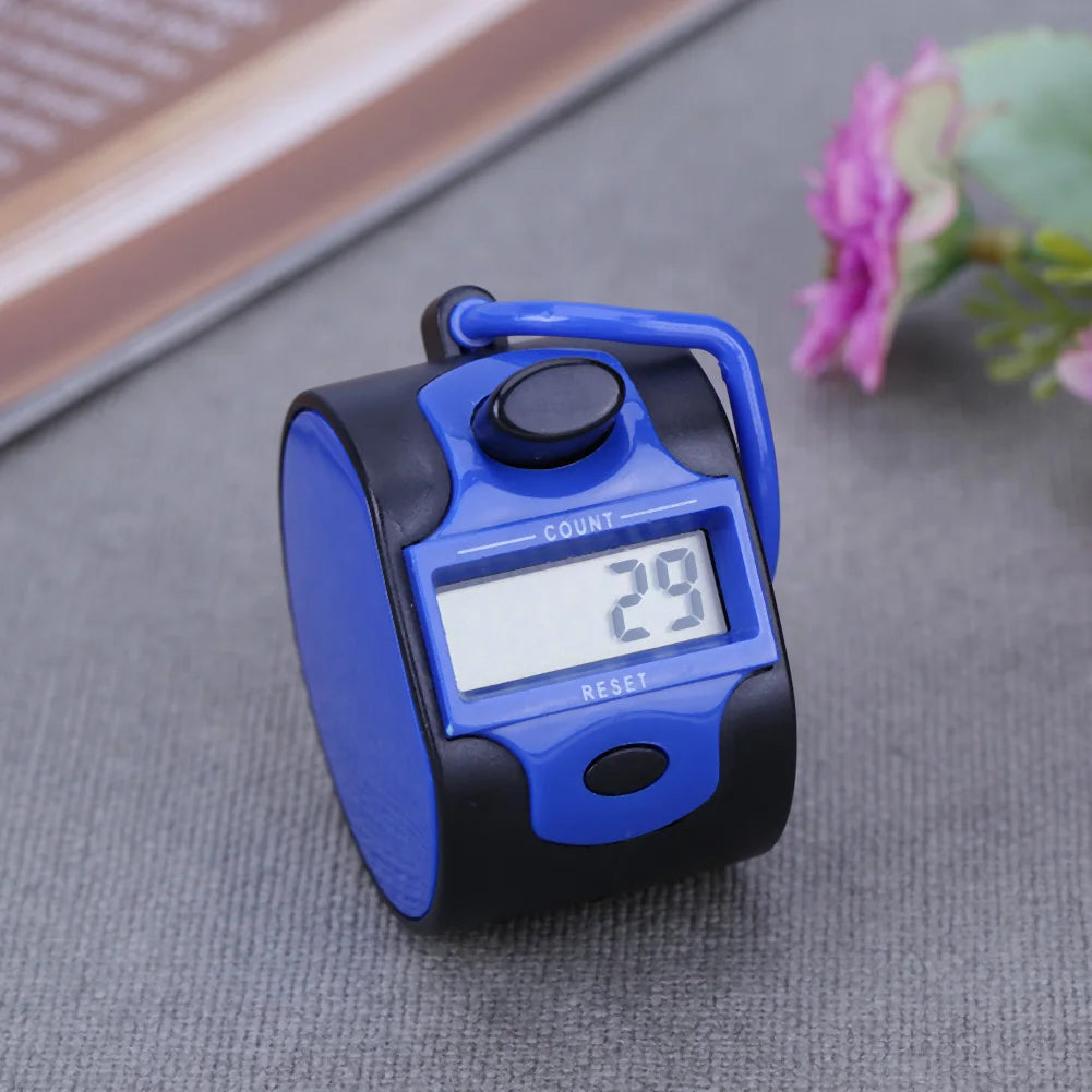 5 Digit Number Soccer Golf Counter LCD Display 1.5V Tally Counter Clicker Training Aids Portable with Finger Ring