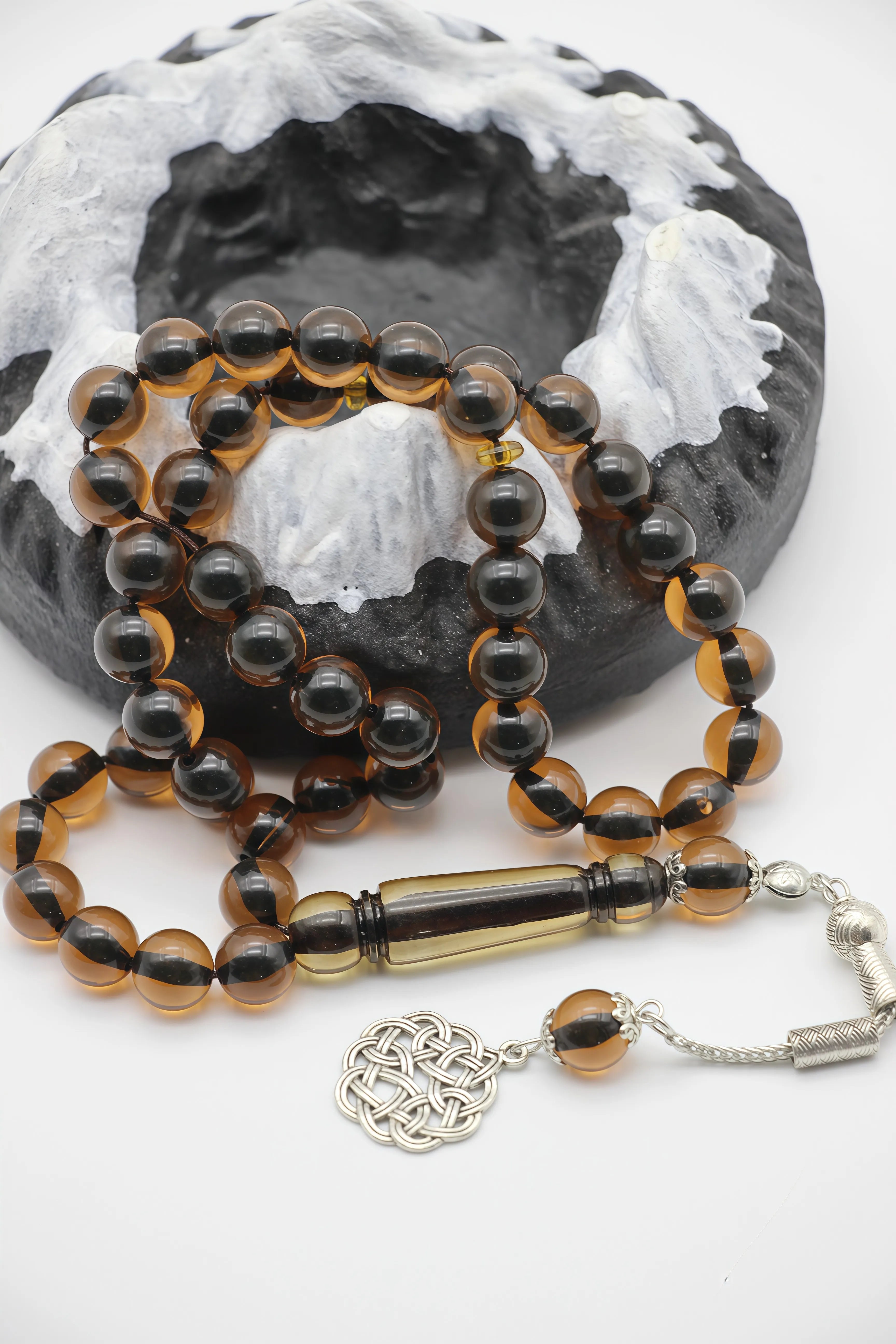 Handmade Glass Tasbih Prayer Beads, Luxury Multicolor Islamic Jewelry for Prayer, Gifting & Collection, Unique Craftsmanship