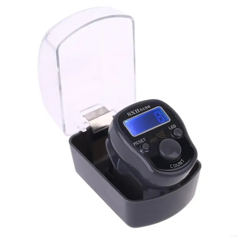 LED Finger Tally Counter Digital Electronic Tasbeeh Counters Lap Track Handheld Clicker with Ring Digits Display Gift