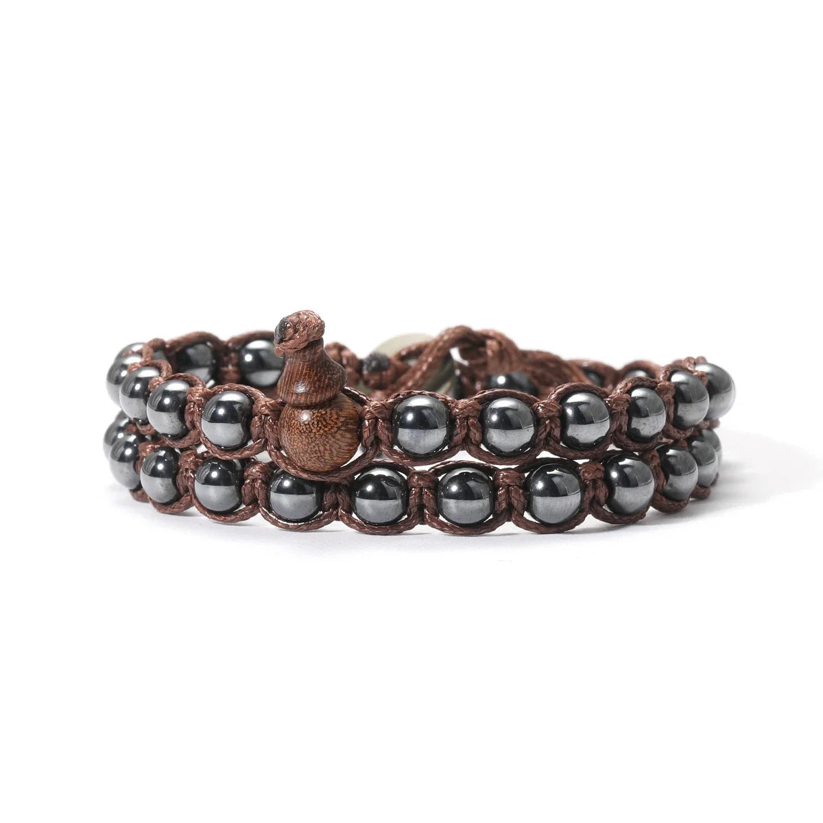6mm Buddhist Natural Stone Beads Sandalwood Buddha Meditation Rosary Bracelet Women's Men's Gourd Beads Multi-Circle Bracelet