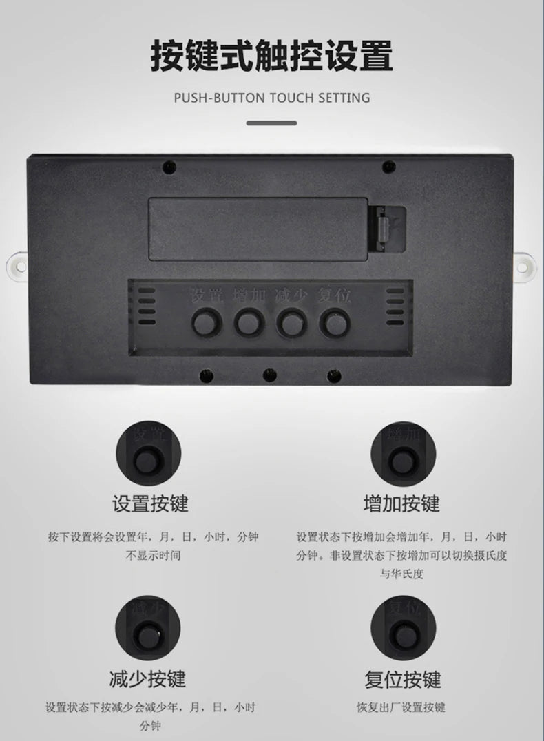 Fan-shaped Perpetual Calendar Electronic Clock Simple Wall Clock Living Room Dining Room Decoration Lamp Picture Clock