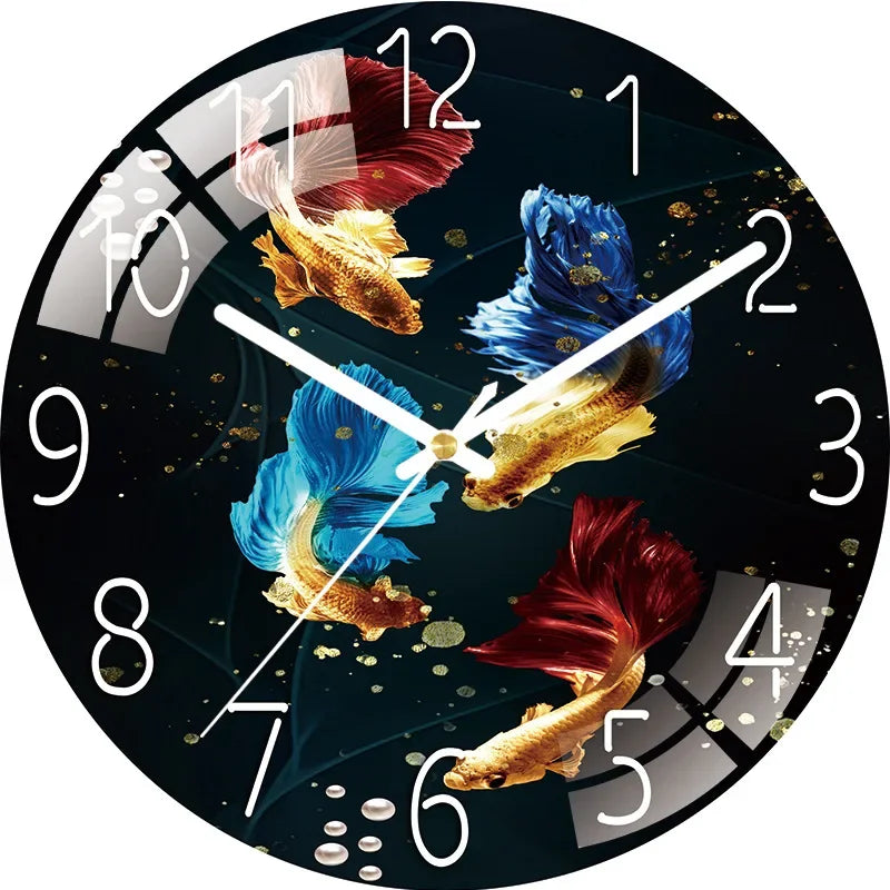 12 inch Modern Silent Wall Clock Non-ticking Silent Digital Wall Clock Silent Movement Without Ticking Living Room Decoration
