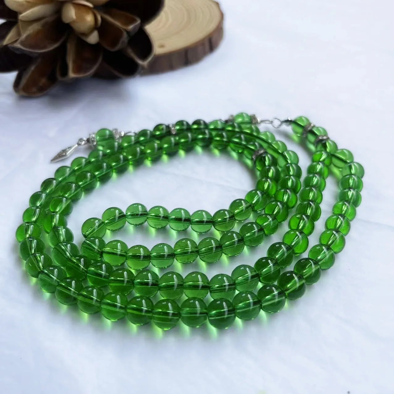 1PC  glass bracelet, Islamic Prayer Beads, Muslim Rosary for Prayer, Meditation, Stress Relief & Ramadan Eid Gift for Men Women