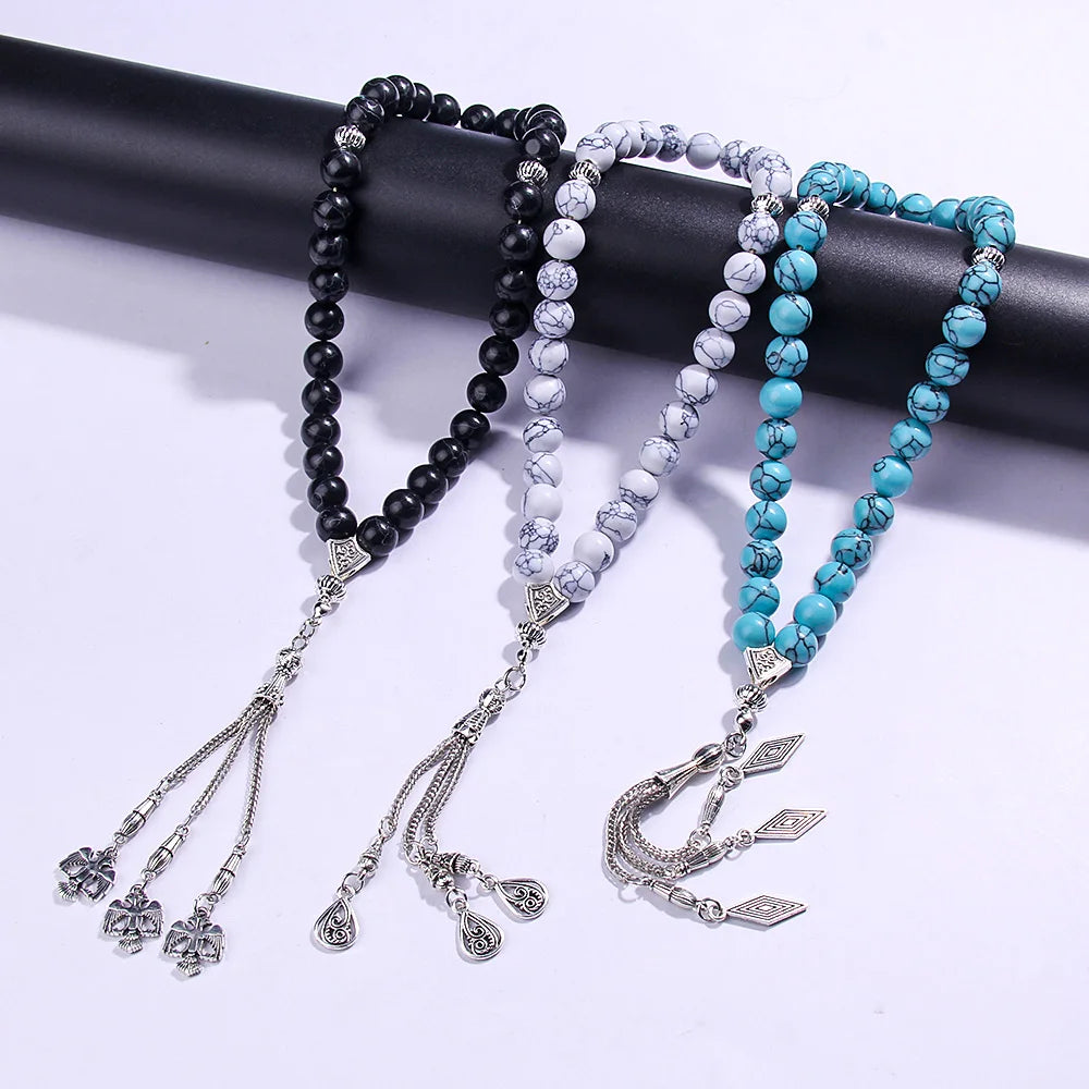 10mm Muslim rosary bracelet, handmade prayer beads, suitable for Salah and Dhikr, Eid al-Fitr, Ramadan and Holy Day gifts