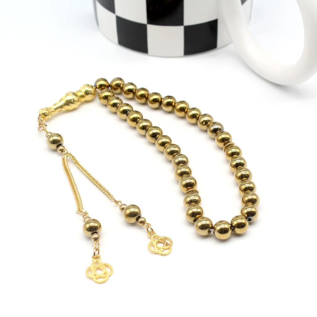 Black Tasbih 8mm 33 Beads Prayer Beads Simple Style Unisex Handmade Islamic Arabic Tasbih Beads Jewelry Accessory