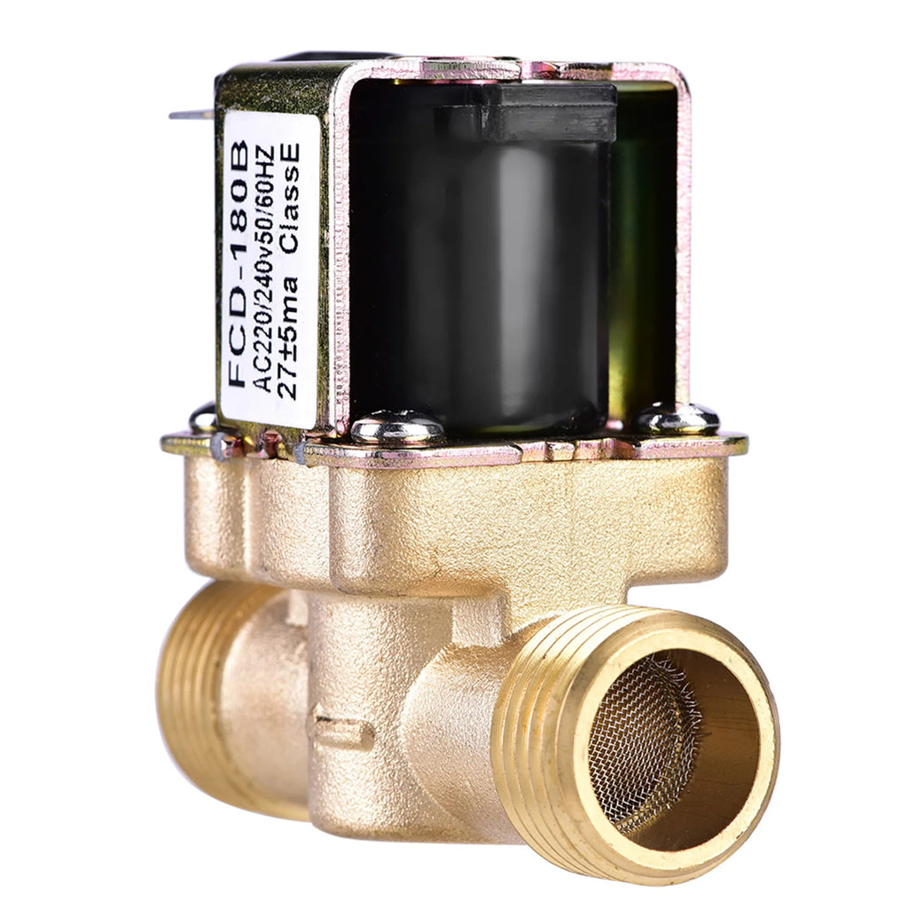 1/2" AC 220V Normally Closed Brass Electric Solenoid Magnetic Valve For Water Control AC Water Valve Electric Valve Water Valve
