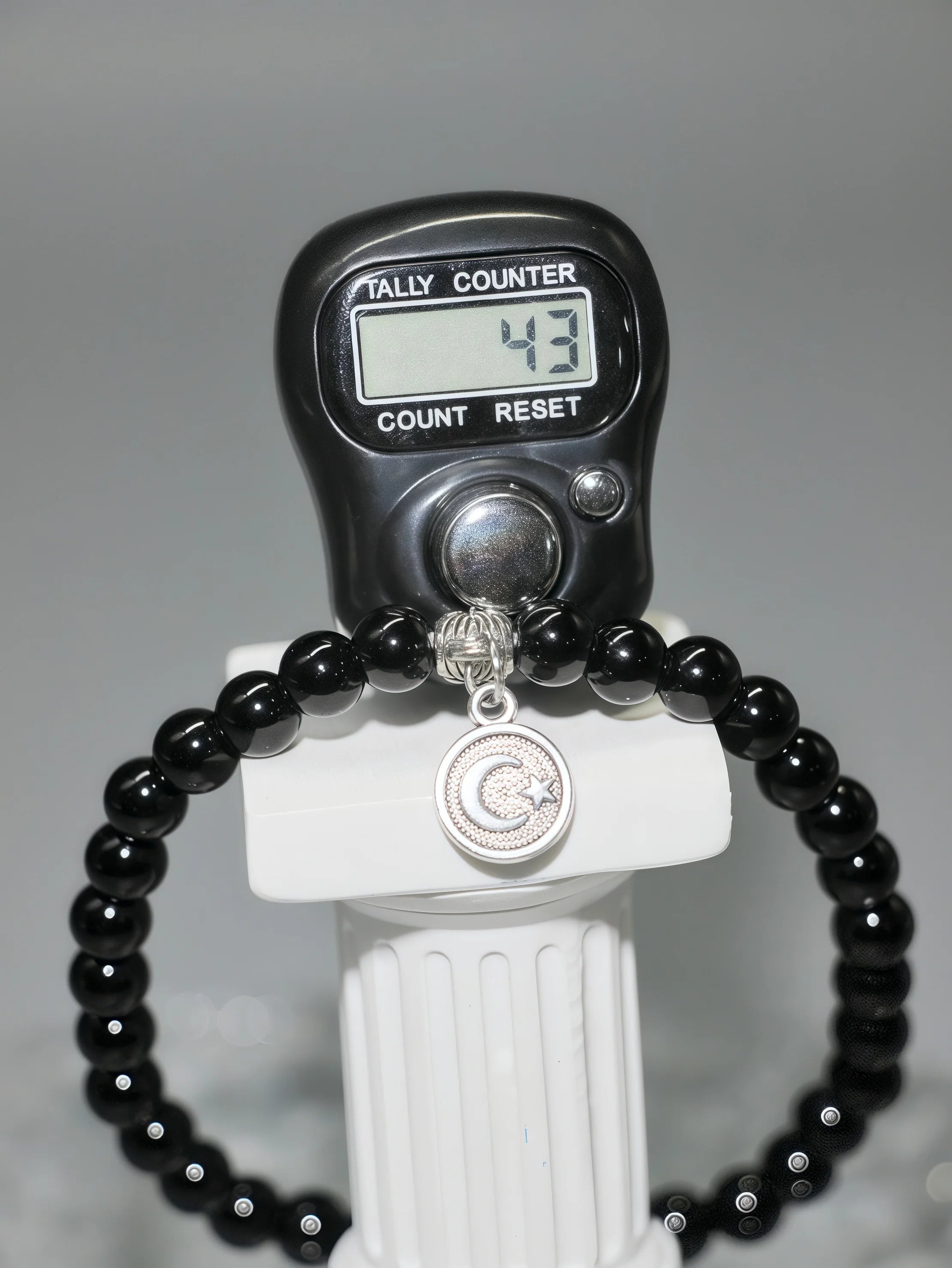 Premium Electronic Tasbih Set, Digital Prayer Counter Ring&Bracelet Gift for Muslim Men Women, Islamic Dhikr Beads for Daily Use