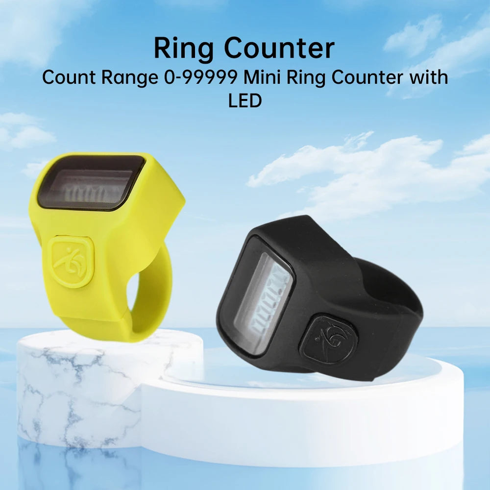 Electronic Counter Tasbih Finger Rings Tasbeeh Counter LED Display Electronic Finger Clicker Bead Timer Counting Tool