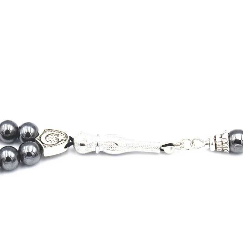1PCS 8MM Round Beads Gallstone Type Middle Eastern Islam Muslim Tasby Handmade Rosary