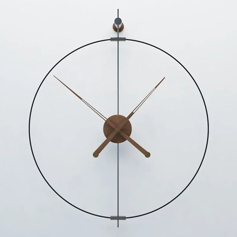 Spanish Large Wall Clock Nordic Modern Wall Clocks Luxury Living Room Minimalism Decoration Clock Bedroom Movement Silent Clocks