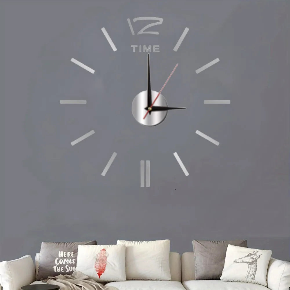 Large 3D Wall Clock Luminous Classic Wall Clocks DIY Digital Clock Wall Watches Stickers Silent Clock for Home Living Room Table