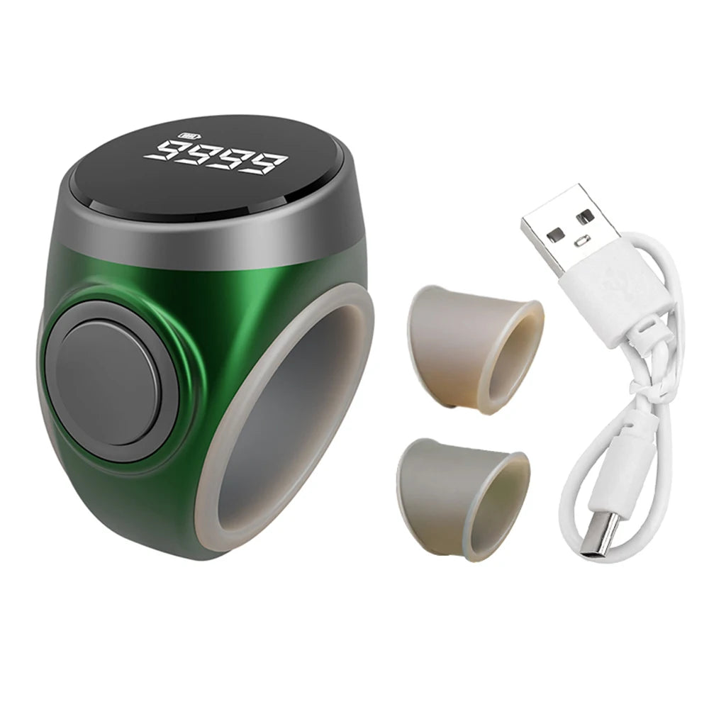 Smart Tasbih Tally Counter Digital Electronic Finger Ring Tally Counter Muslims Tasbeeh Zikr Ring Prayer Time Vibration Reminder