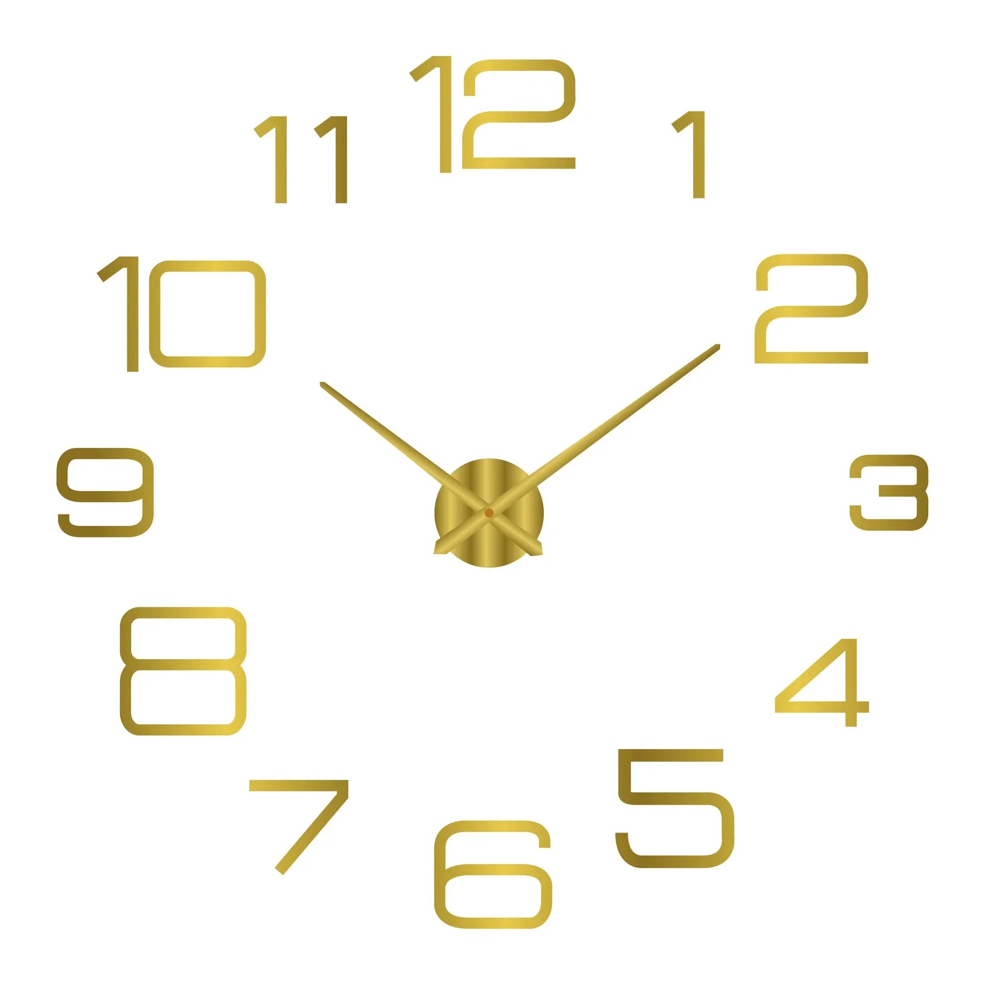 Large 3D Wall Clock Luminous Classic Wall Clocks DIY Digital Clock Wall Watches Stickers Silent Clock for Home Living Room Table