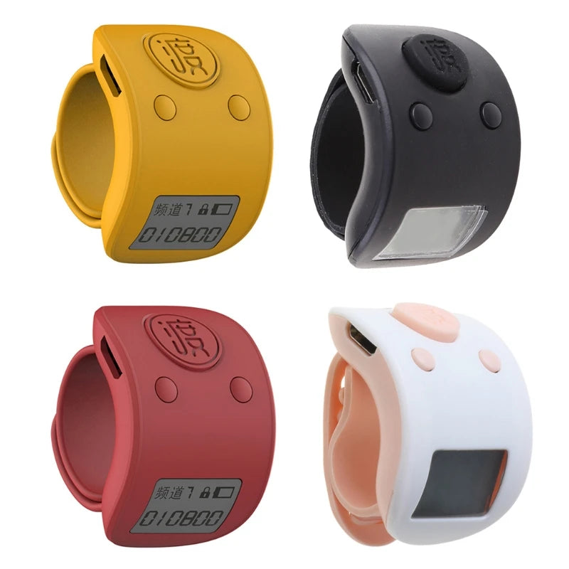 Mini Digital LCD Electronic Finger Ring Hand Tally Counter 9 Digit Prayer Counters Clicker