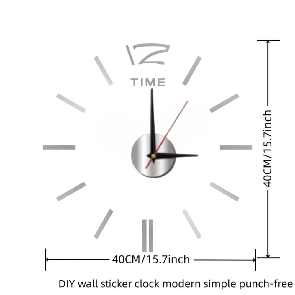 Large 3D Wall Clock Luminous Classic Wall Clocks DIY Digital Clock Wall Watches Stickers Silent Clock for Home Living Room Table