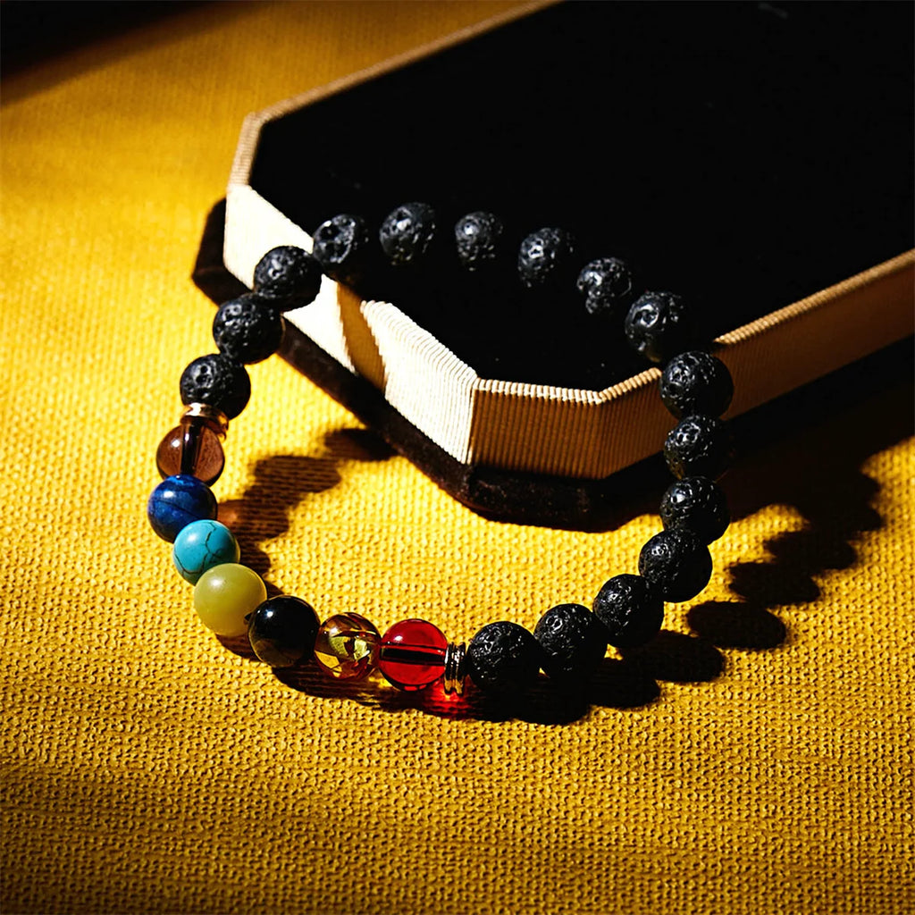 7 Chakra Beads Bracelets Bangles For Women Men Natural Stone Reiki Healing Balance Yoga Bracelet Prayer Meditation Jewelry Gift