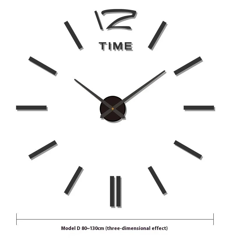 Large 3D Wall Clock Luminous Classic Wall Clocks DIY Digital Clock Wall Watches Stickers Silent Clock for Home Living Room Table