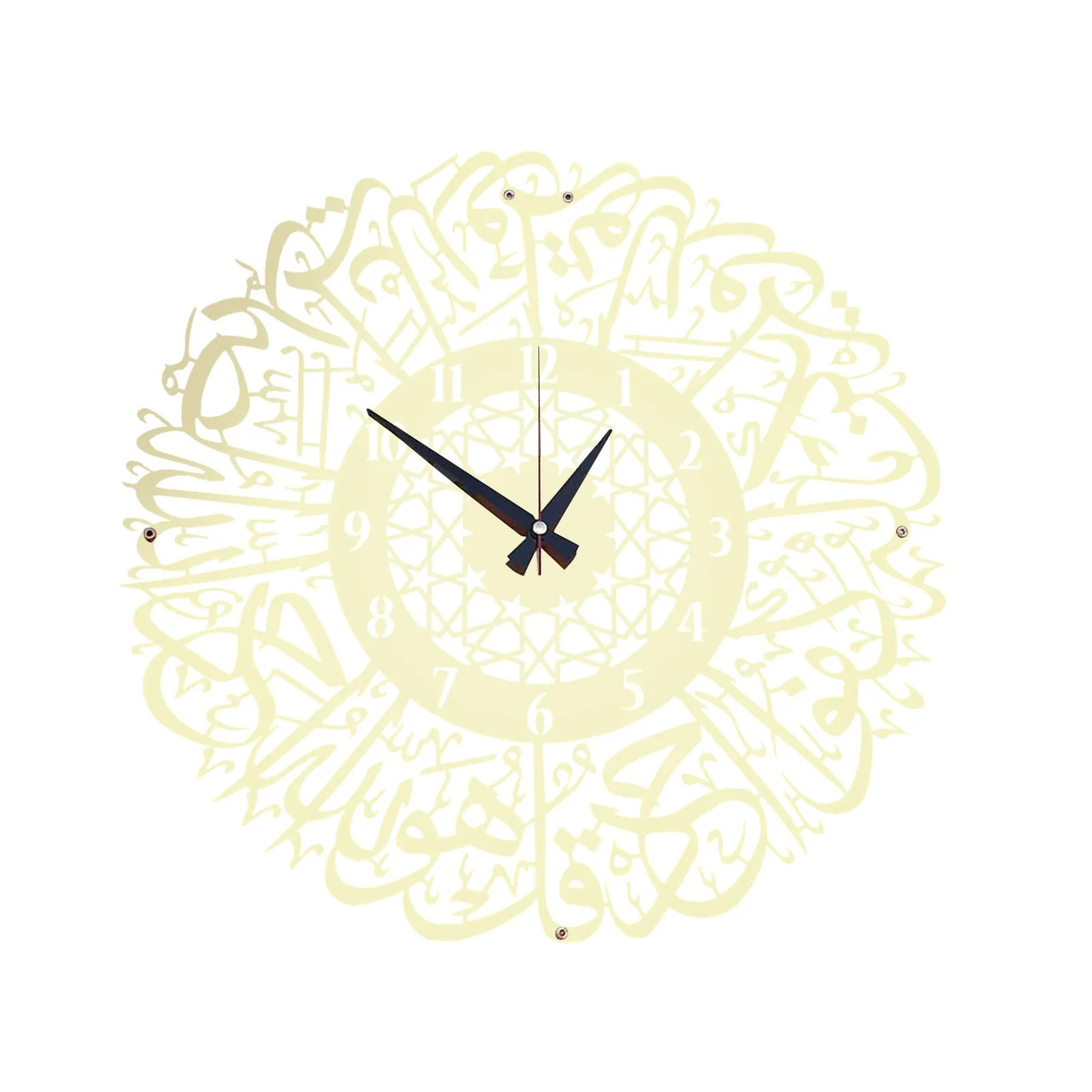 Acrylic Surah Al Ikhlas Wall Clock Islamic Calligraphy Islamic Gifts Eid Gift Ramadan Decor Islamic Luxury Wall Clock For Home