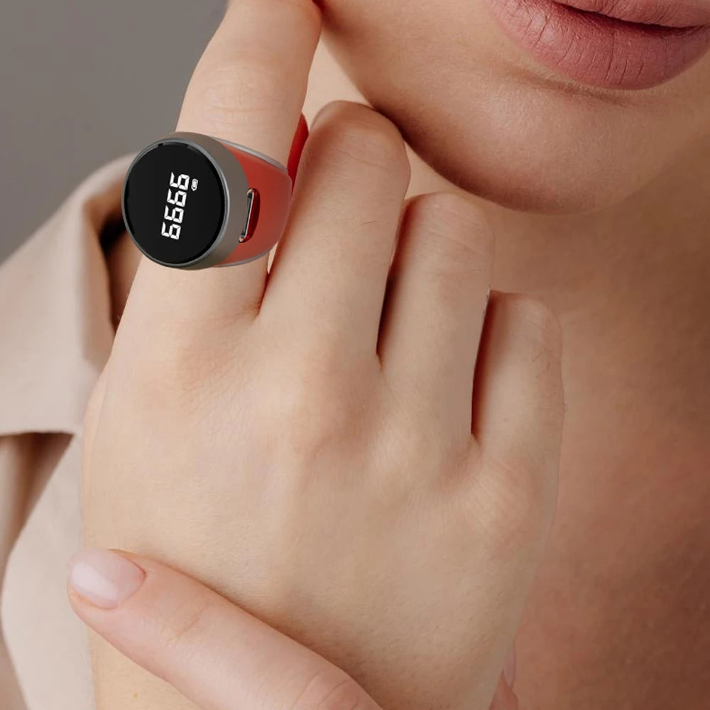 Smart Tasbih Tally Counter Digital Electronic Finger Ring Tally Counter Muslims Tasbeeh Zikr Ring Prayer Time Vibration Reminder