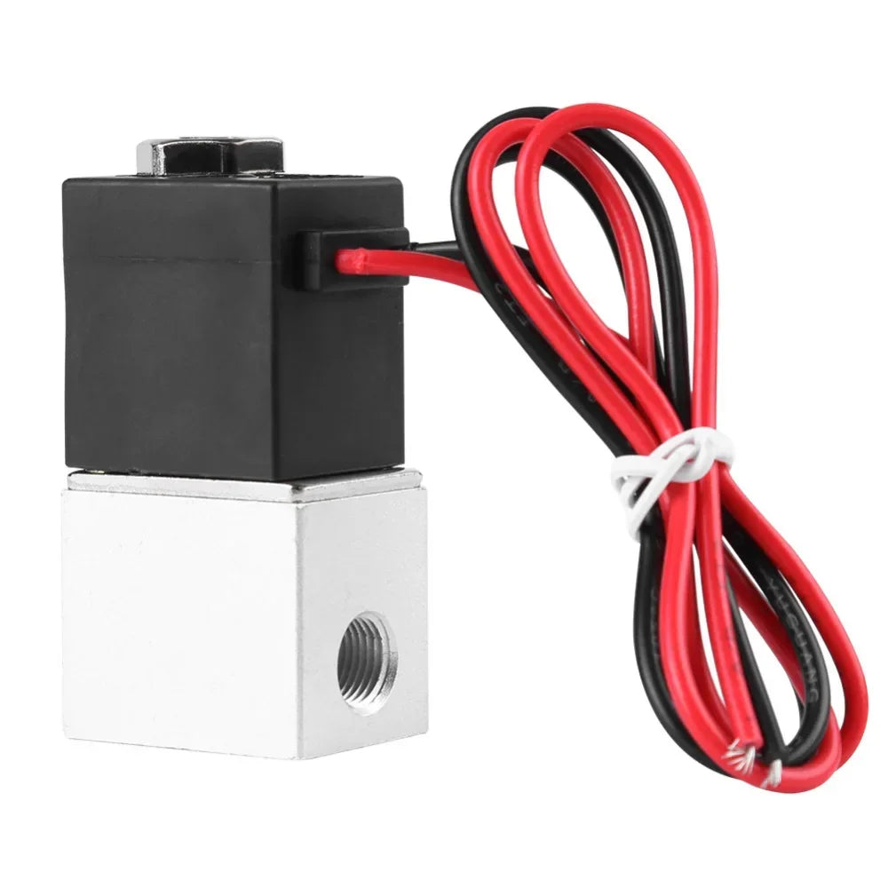 110V 220V Solenoid Valve 1/4" 1/8" 2 Way Normally Closed Direct-acting Pneumatic Valves For Water Air Gas Hot