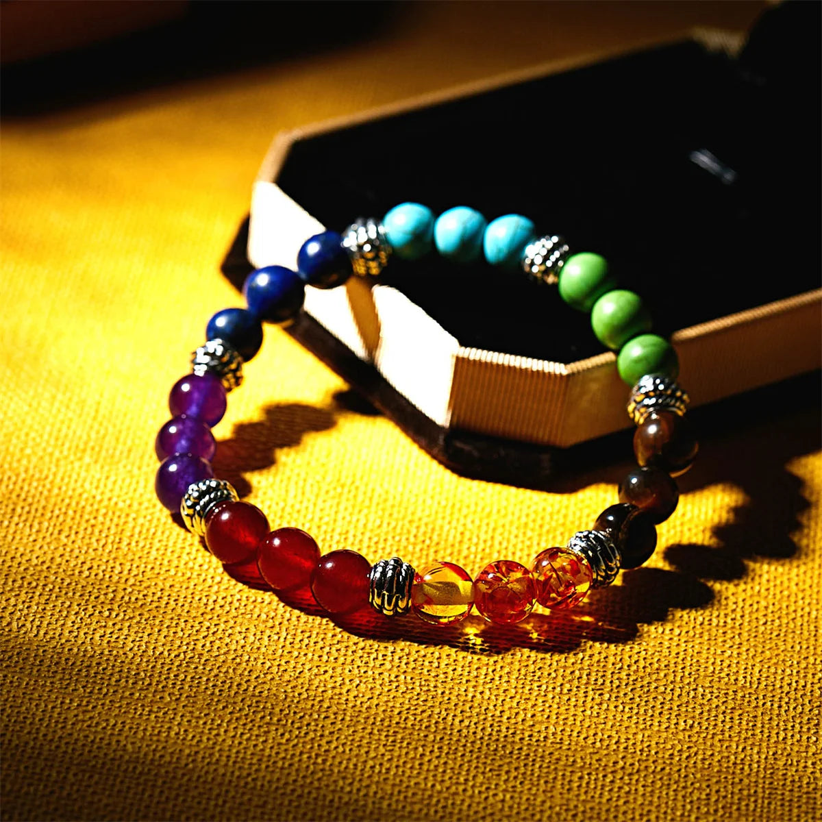 7 Chakra Beads Bracelets Bangles For Women Men Natural Stone Reiki Healing Balance Yoga Bracelet Prayer Meditation Jewelry Gift