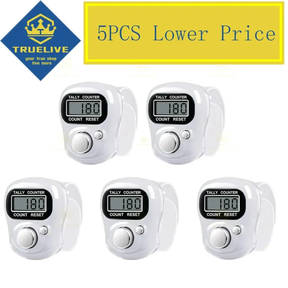 5/3/1PCS Mini Electronic Finger Counter Hand Tally Clicker Counter Ring Digital Counters Knitting Row Counter Stroke Contador