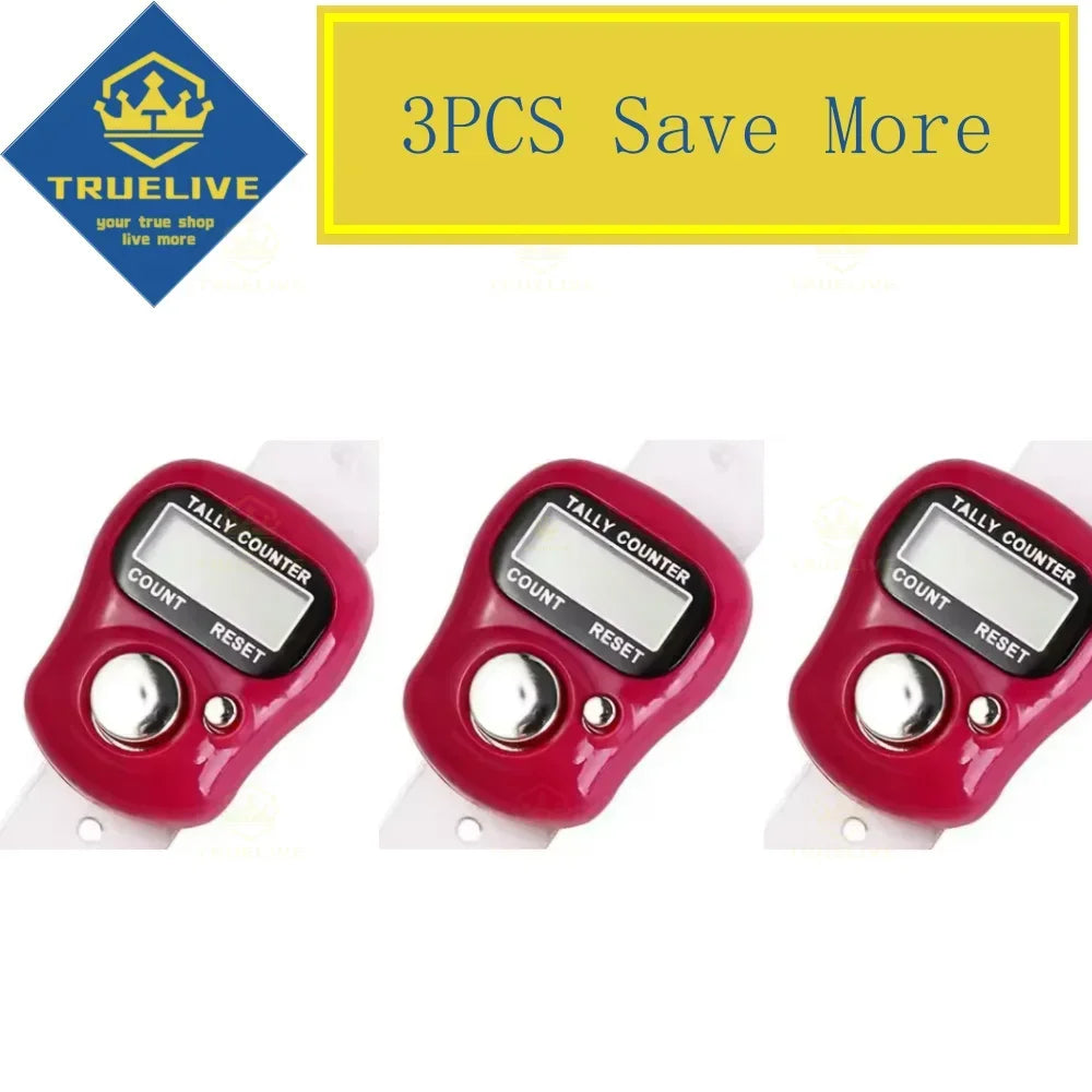 5/3/1PCS Mini Electronic Finger Counter Hand Tally Clicker Counter Ring Digital Counters Knitting Row Counter Stroke Contador