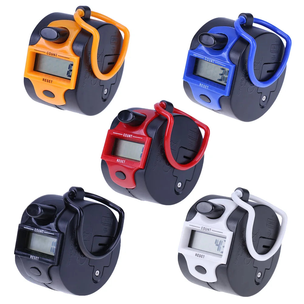 5 Digit Number Soccer Golf Counter LCD Display 1.5V Tally Counter Clicker Training Aids Portable with Finger Ring