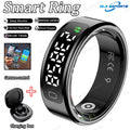 R11 Smart Ring with Display Screen and Touch, Zikr Tasbih Counter, With Charging Box, Health Manager,5ATM Waterproof For Android