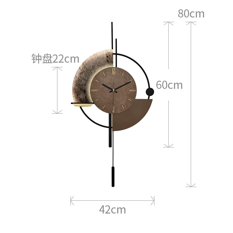 Being an artist of life, modern minimalist voice controlled luminous wall clock