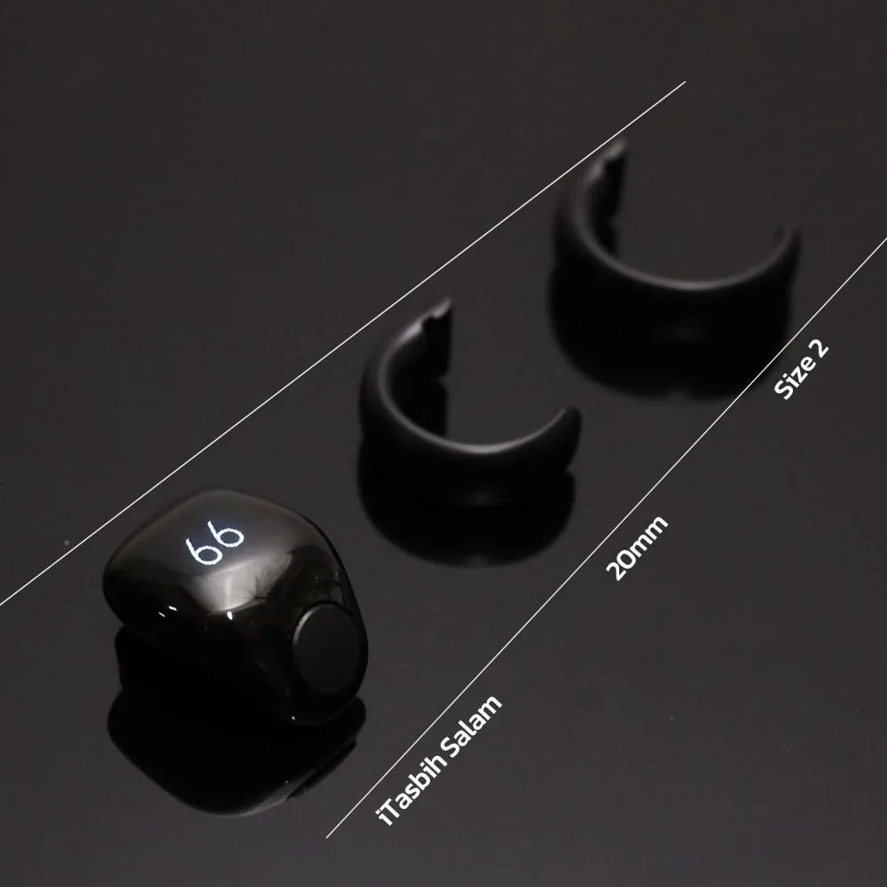 Gifts Adjustable Tasbih Counter Zikr Rings Waterproof 3 Size(18/20/22mm) Finger Counter APP Support Muslims Digital Counter