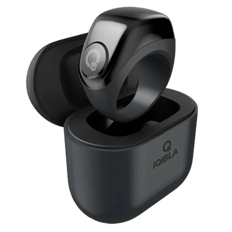 Smart Ring J01 with Three Rechargeable Ring Holders Charge Box Jewelry Accessories Intelligent Counting Bluetooth Device