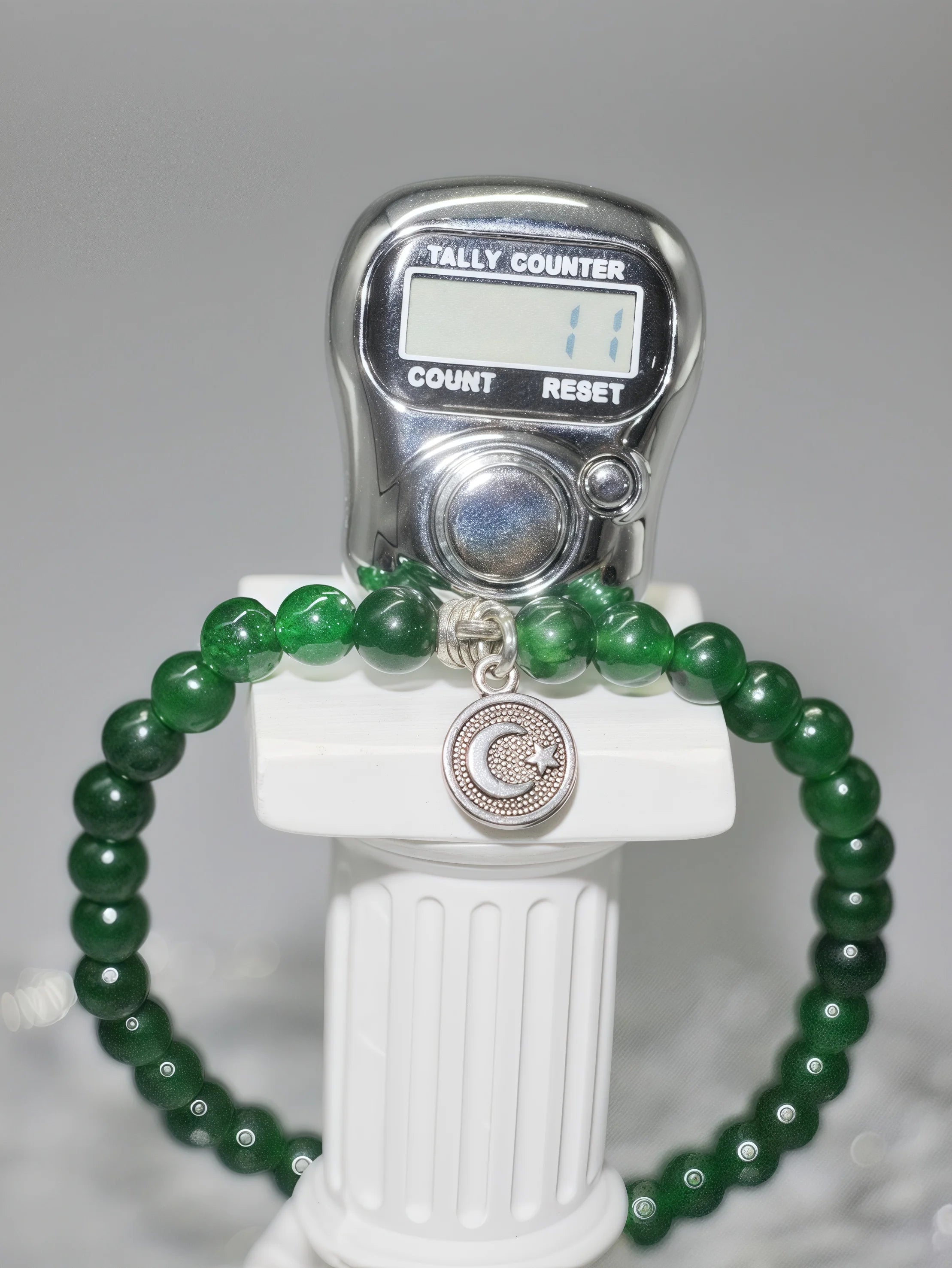 Premium Electronic Tasbih Set, Digital Prayer Counter Ring&Bracelet Gift for Muslim Men Women, Islamic Dhikr Beads for Daily Use