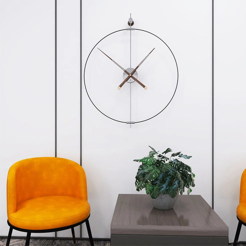 Spanish Large Wall Clock Nordic Modern Wall Clocks Luxury Living Room Minimalism Decoration Clock Bedroom Movement Silent Clocks
