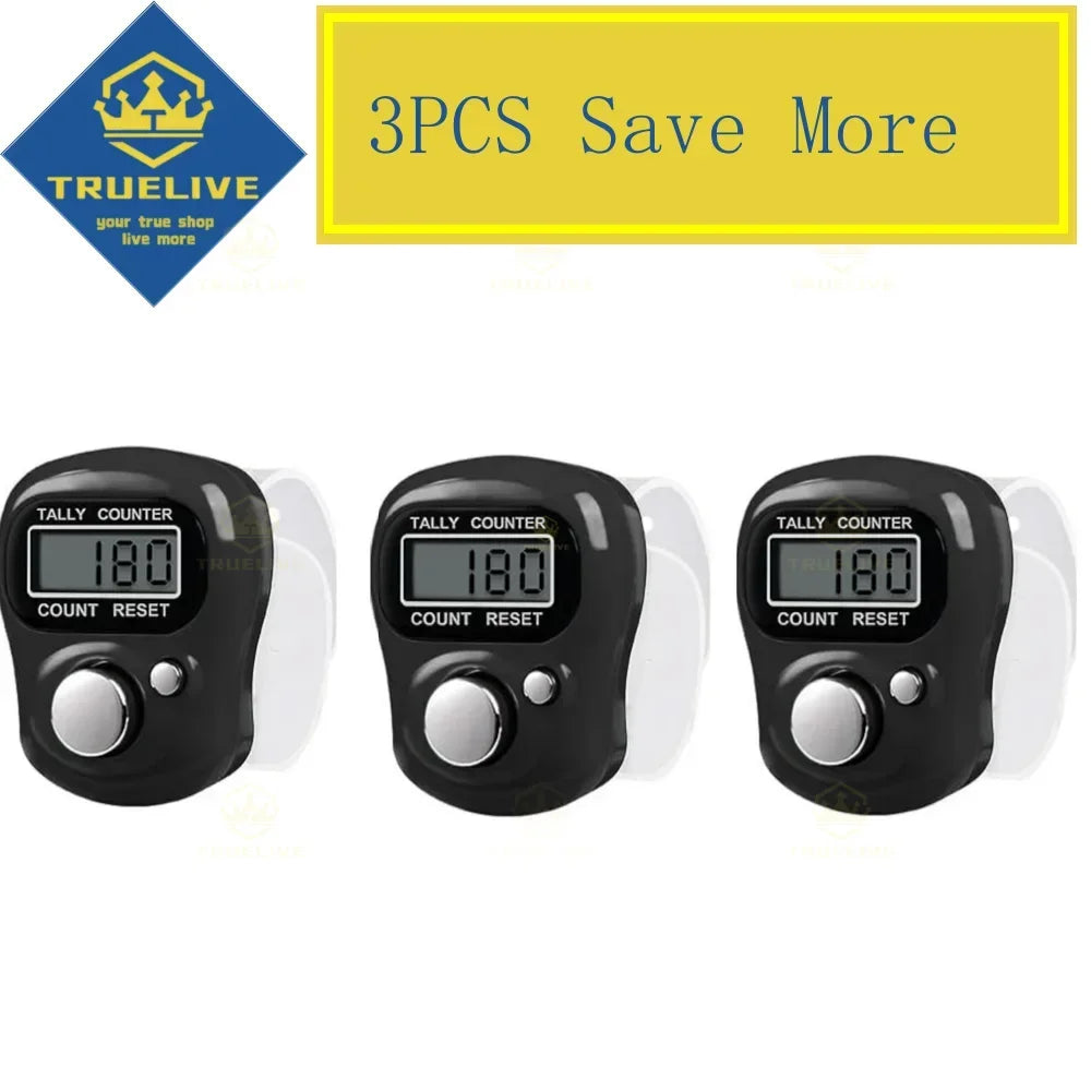 5/3/1PCS Mini Electronic Finger Counter Hand Tally Clicker Counter Ring Digital Counters Knitting Row Counter Stroke Contador