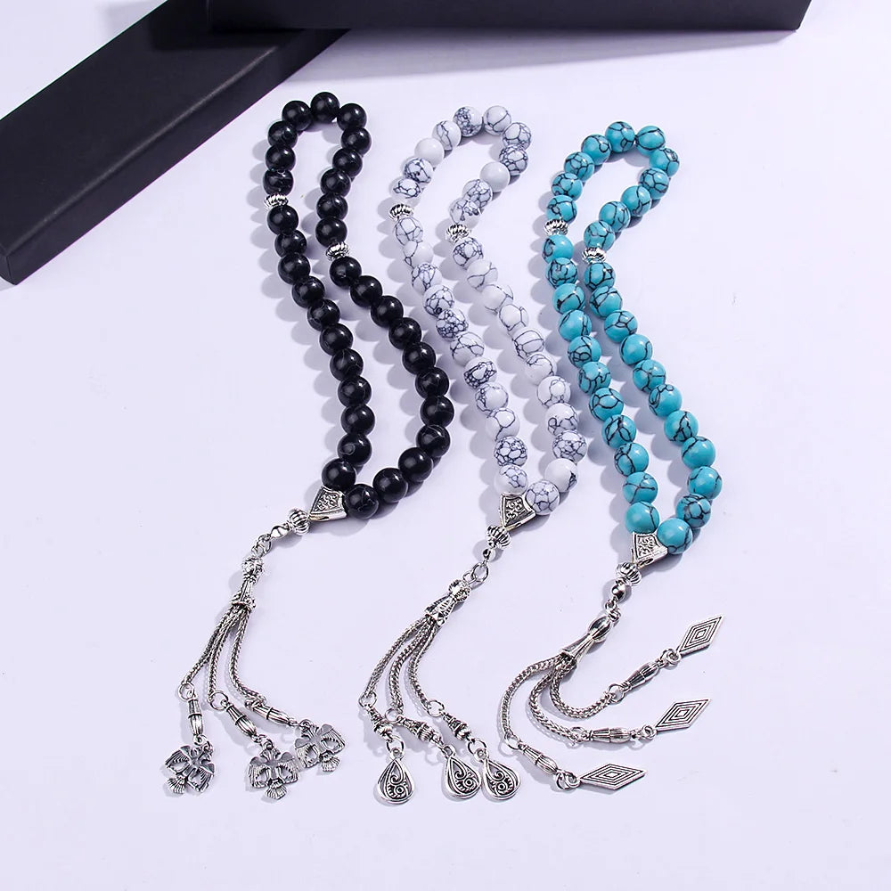 10mm Muslim rosary bracelet, handmade prayer beads, suitable for Salah and Dhikr, Eid al-Fitr, Ramadan and Holy Day gifts